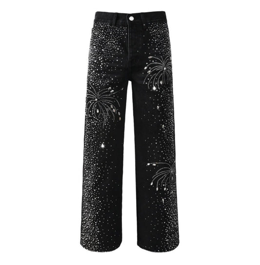 PURPLE BLACK DIAMONDS JEANS