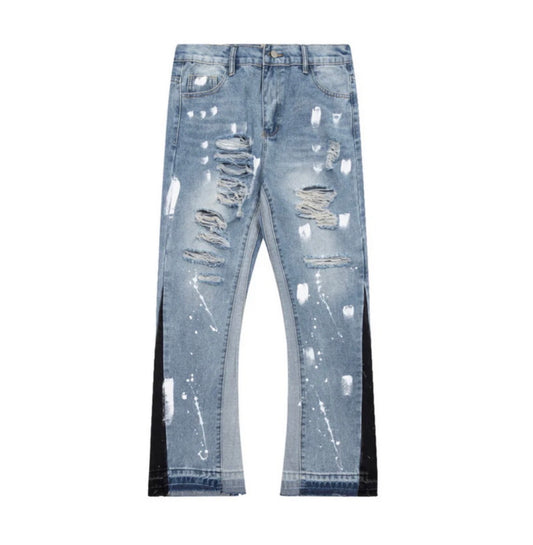 ATELIER SERIES RIPPED PAINT JEANS